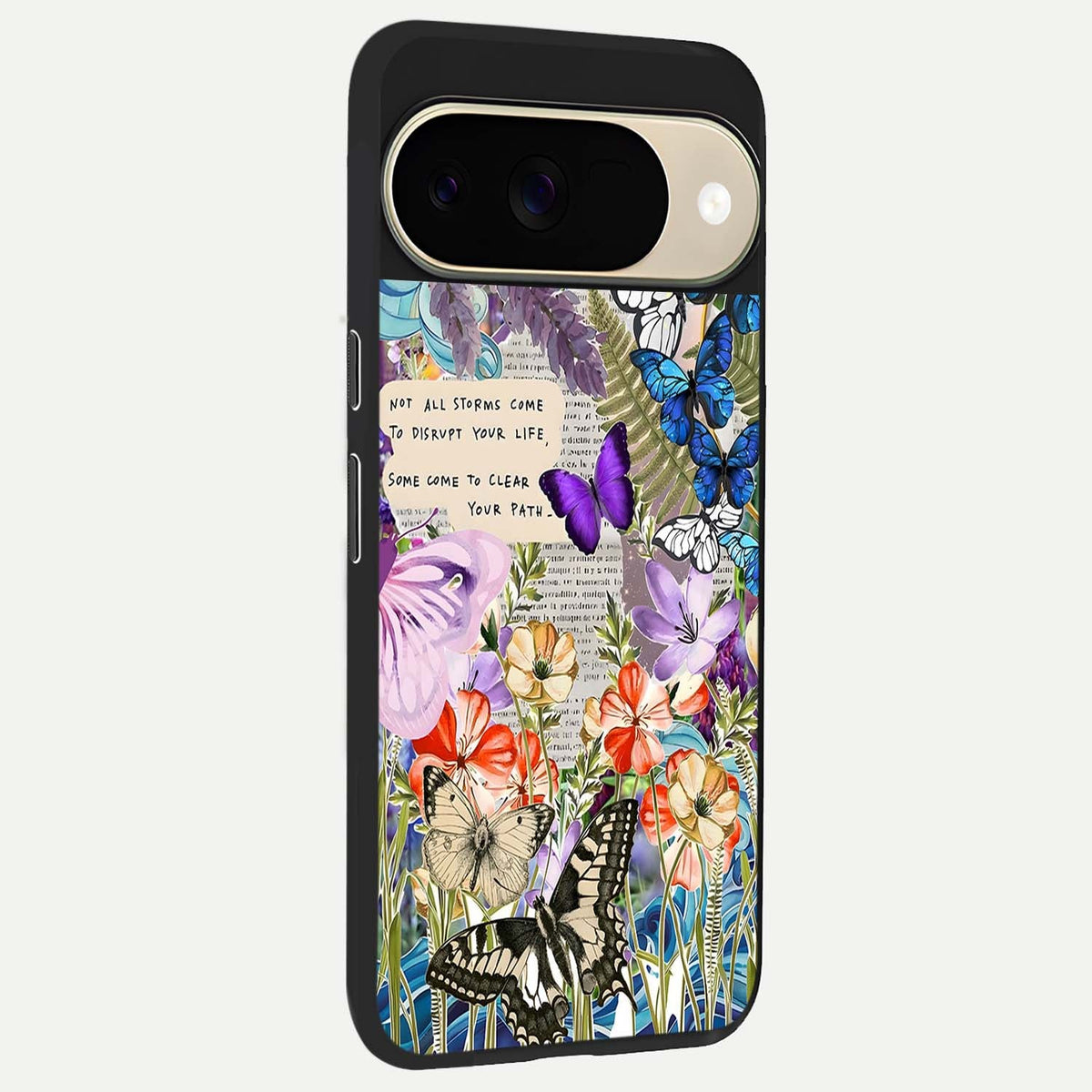  Storm Path Bloom back cover For Google Pixel 9 slim fit glass case with vibrant aesthetic design