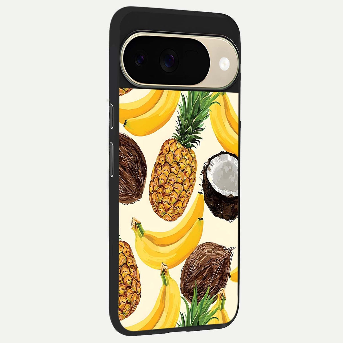  Tropical Fruit Mood back cover For Google Pixel 9 slim fit glass case with vibrant aesthetic design