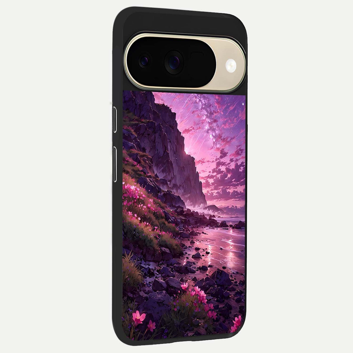  Twilight Blossom Coast back cover For Google Pixel 9 slim fit glass case with vibrant aesthetic design