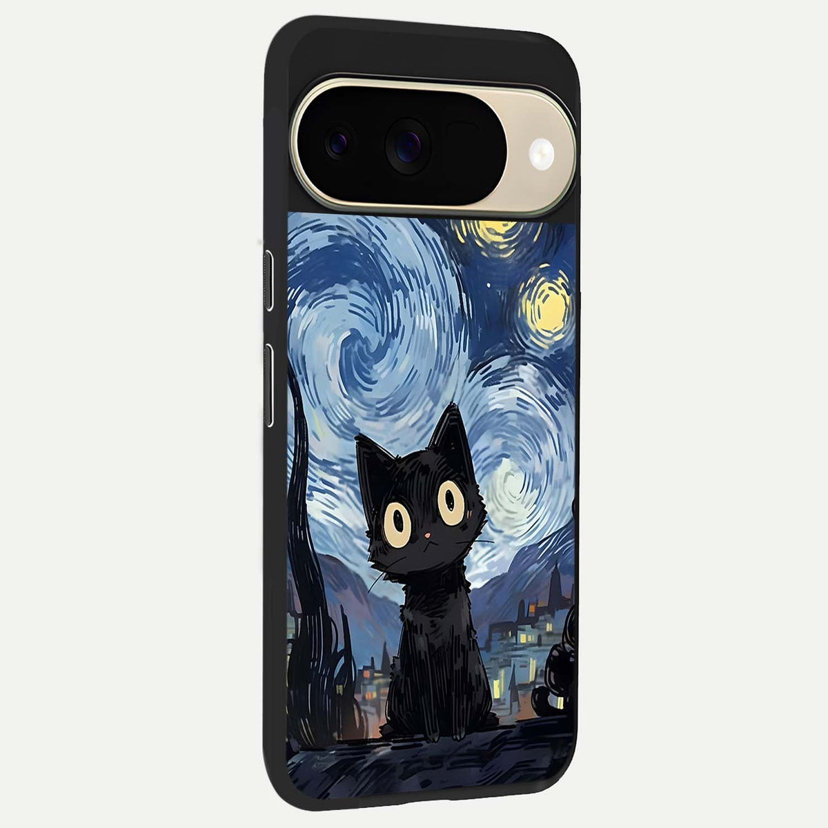  Van Gogh Cat back cover For Google Pixel 9 slim fit glass case with vibrant aesthetic design