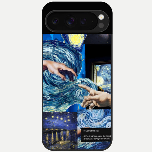  Aesthetic Vando Hands Glass Case For Google Pixel 9 Pro back cover – full design glossy printed glass finish
