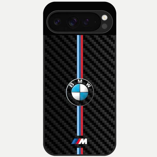  BMW Pattern Glass Case For Google Pixel 9 Pro back cover – full design glossy printed glass finish