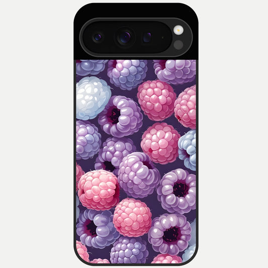  Berry Candy Pop Glass Case For Google Pixel 9 Pro back cover – full design glossy printed glass finish