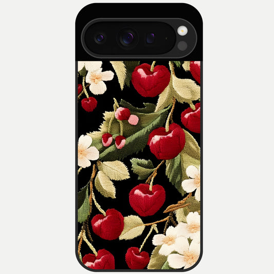  Blooming Spendor Bird Glass Case For Google Pixel 9 Pro back cover – full design glossy printed glass finish