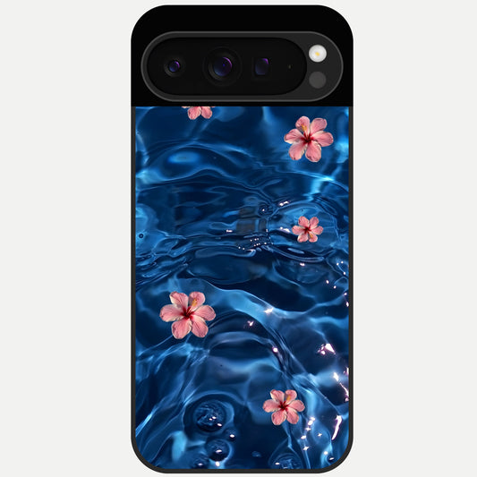  Bloom Thread Art Glass Case For Google Pixel 9 Pro back cover – full design glossy printed glass finish