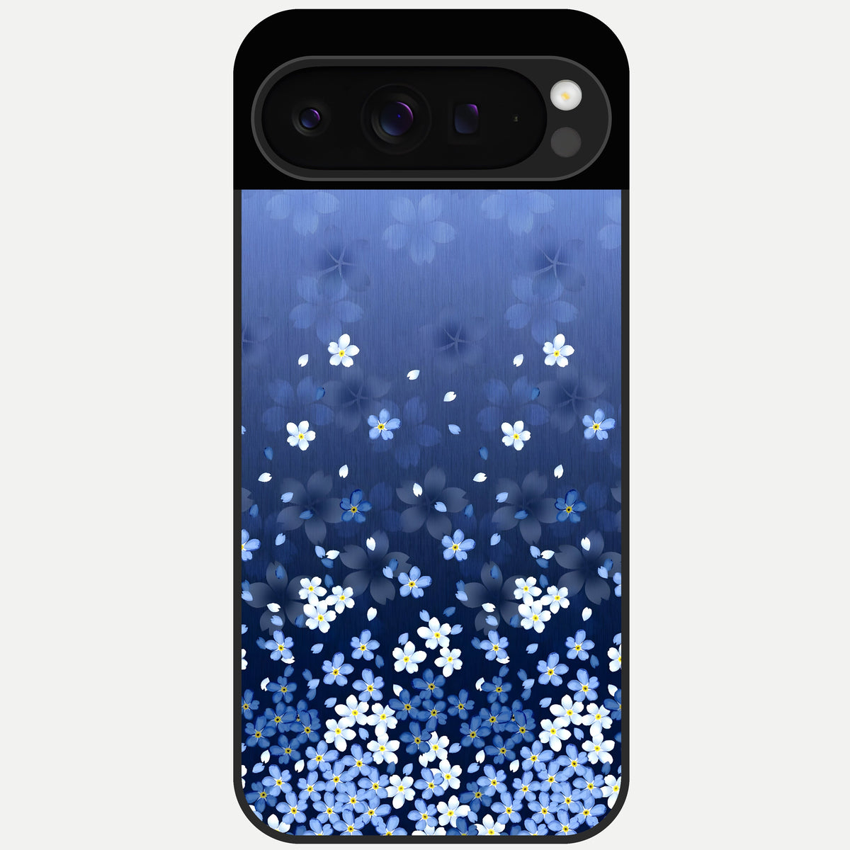  Blue Starry Glass Case For Google Pixel 9 Pro back cover – full design glossy printed glass finish