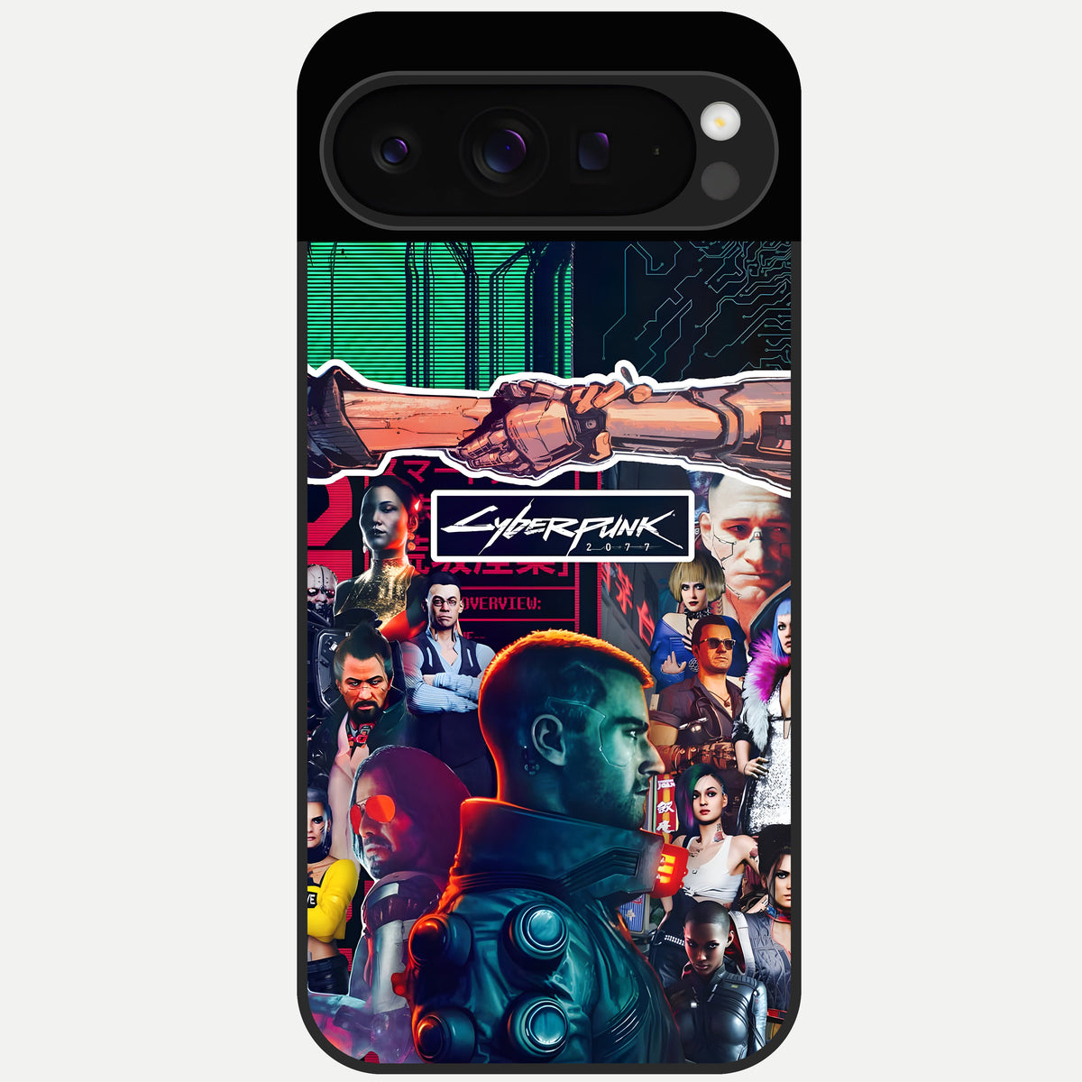  CYBERPUNK Legacy Glass Case For Google Pixel 9 Pro back cover – full design glossy printed glass finish