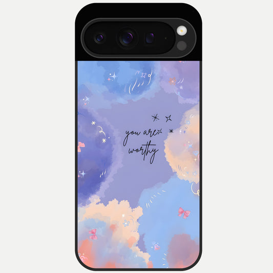  Celestial Cloud Magic Glass Case For Google Pixel 9 Pro back cover – full design glossy printed glass finish