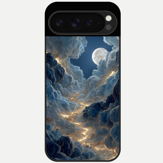  Celestial Cloud Road Glass Case For Google Pixel 9 Pro back cover – full design glossy printed glass finish