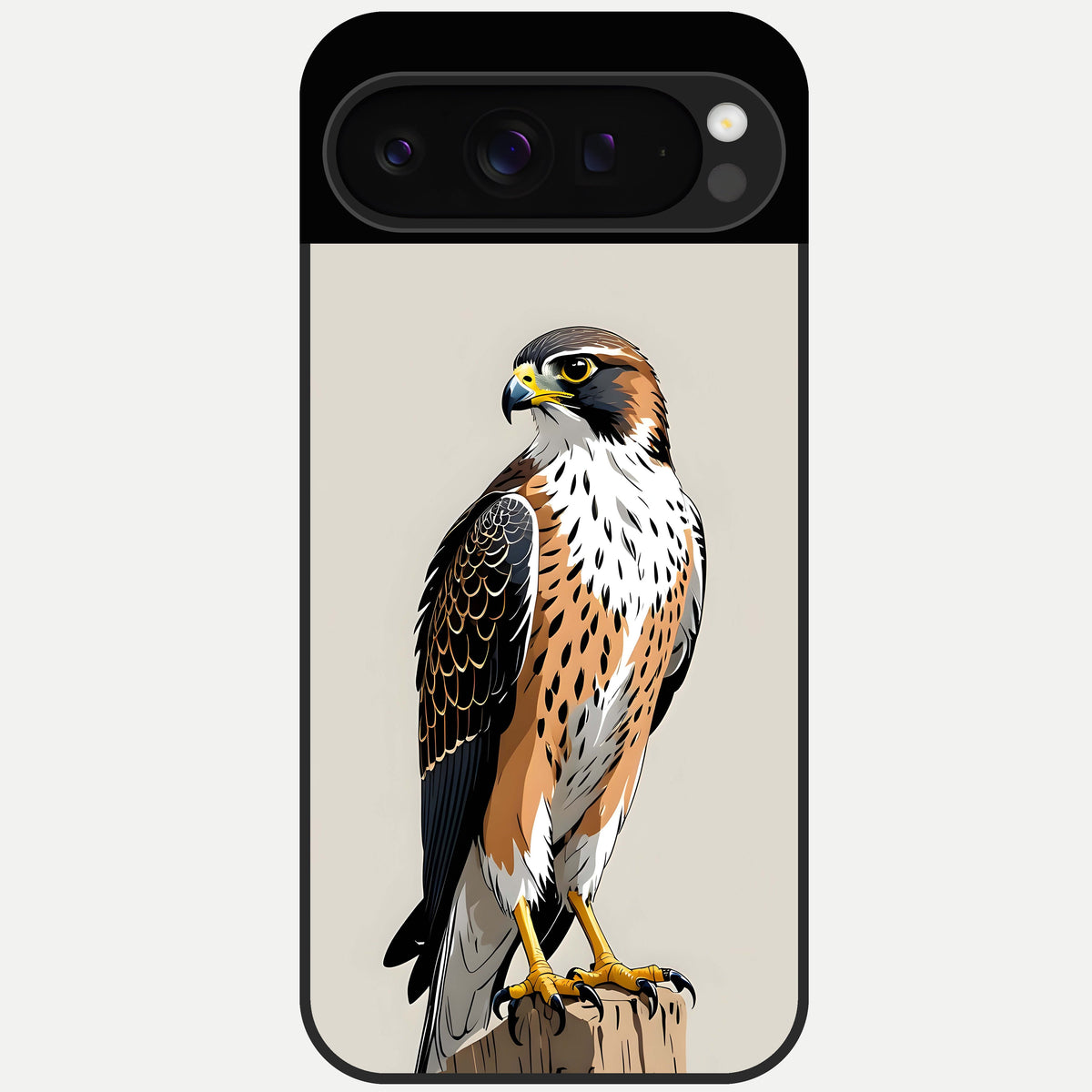  Clever Eagle Glass Case For Google Pixel 9 Pro back cover – full design glossy printed glass finish