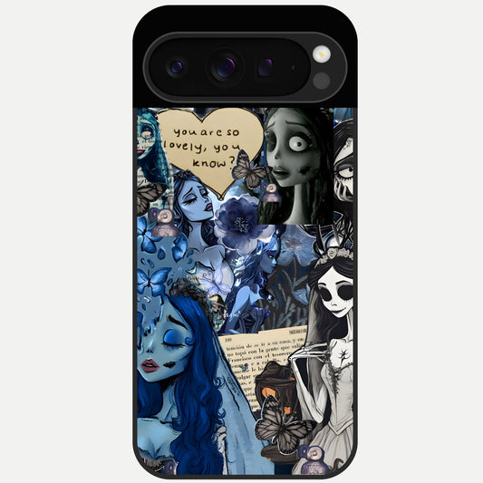  Corpse Bride Posters Glass Case For Google Pixel 9 Pro back cover – full design glossy printed glass finish