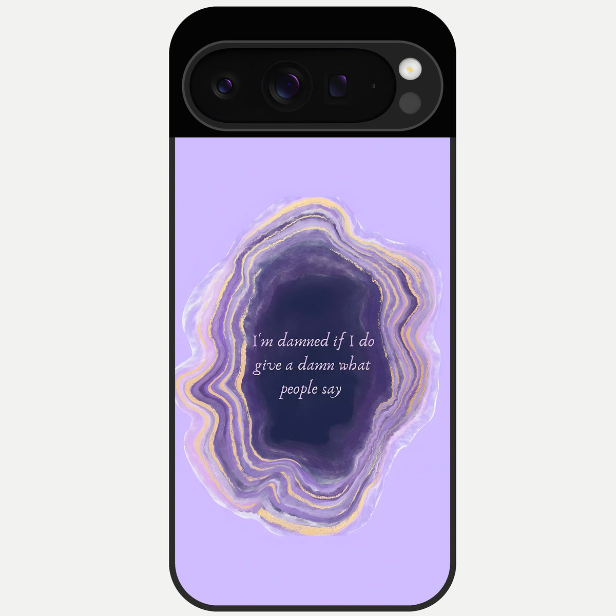  Damned People Quote Glass Case For Google Pixel 9 Pro back cover – full design glossy printed glass finish