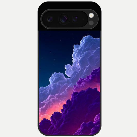  Dreamy Cloud Skies Glass Case For Google Pixel 9 Pro back cover – full design glossy printed glass finish