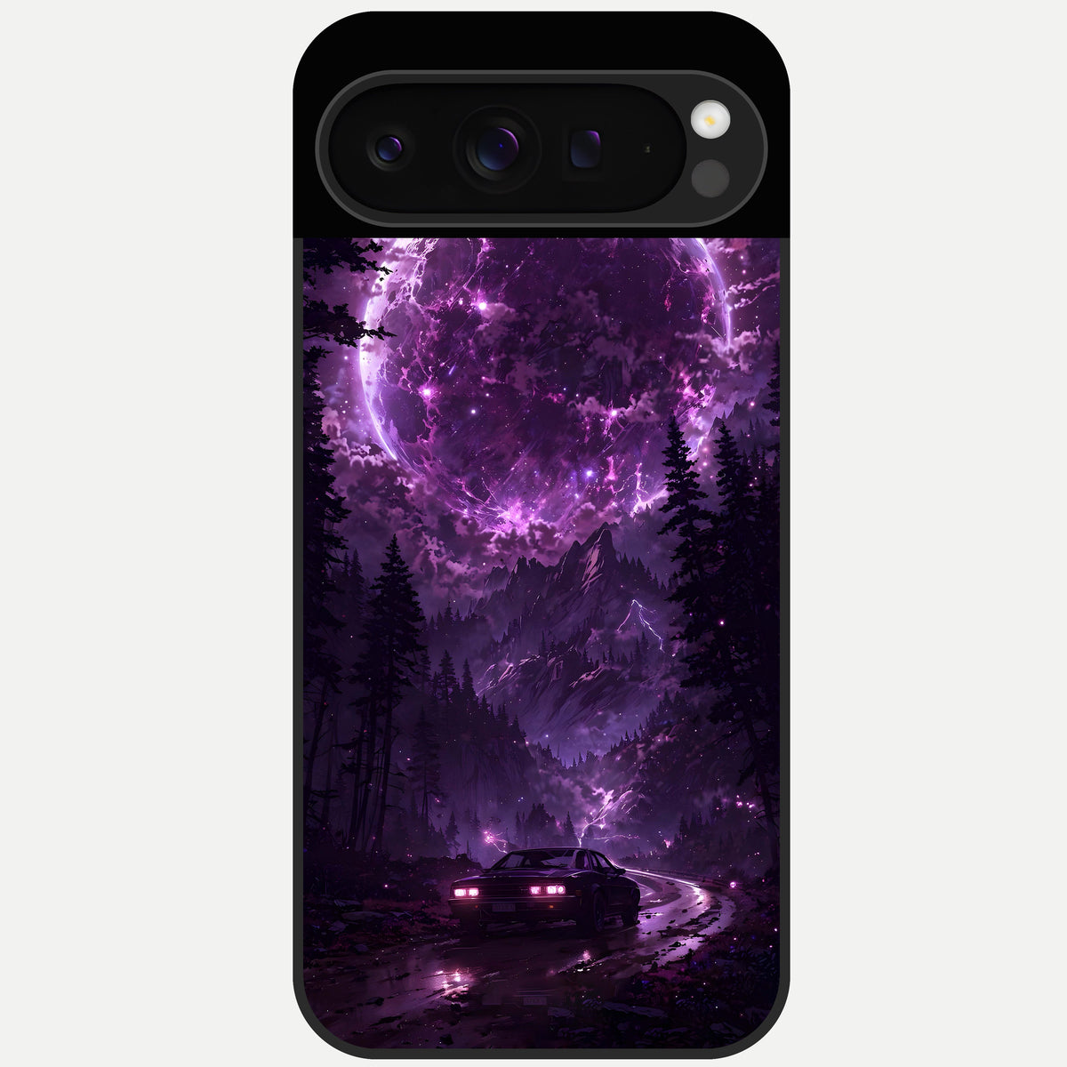  Eternal Cosmic Drive Glass Case For Google Pixel 9 Pro back cover – full design glossy printed glass finish