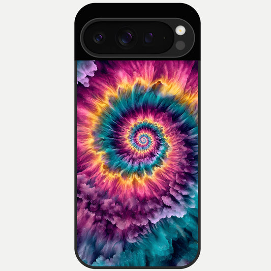  Galactic Spiral Burst Glass Case For Google Pixel 9 Pro back cover – full design glossy printed glass finish