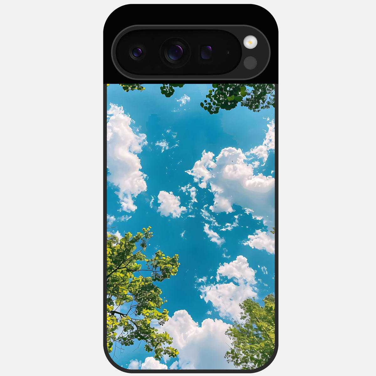  Green Moon Energy Glass Case For Google Pixel 9 Pro back cover – full design glossy printed glass finish