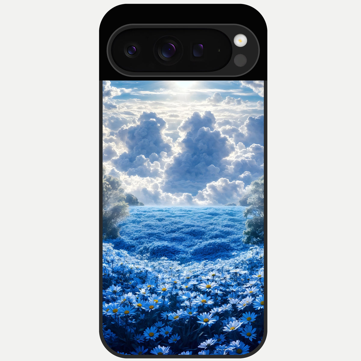 Heavenly Daisy Horizon Glass Case For Google Pixel 9 Pro back cover – full design glossy printed glass finish