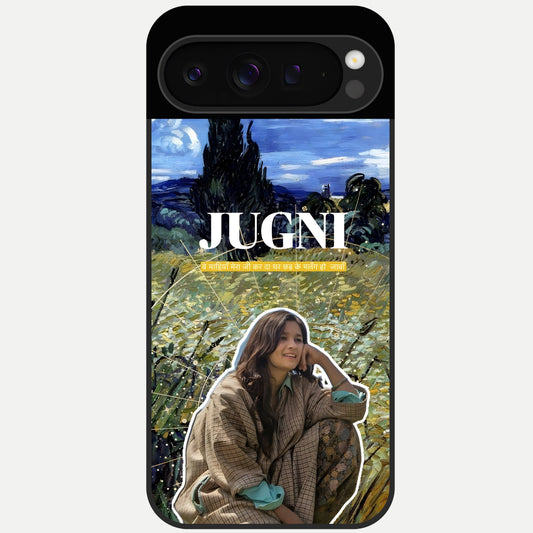  Jugni Soul Vibes Glass Case For Google Pixel 9 Pro back cover – full design glossy printed glass finish