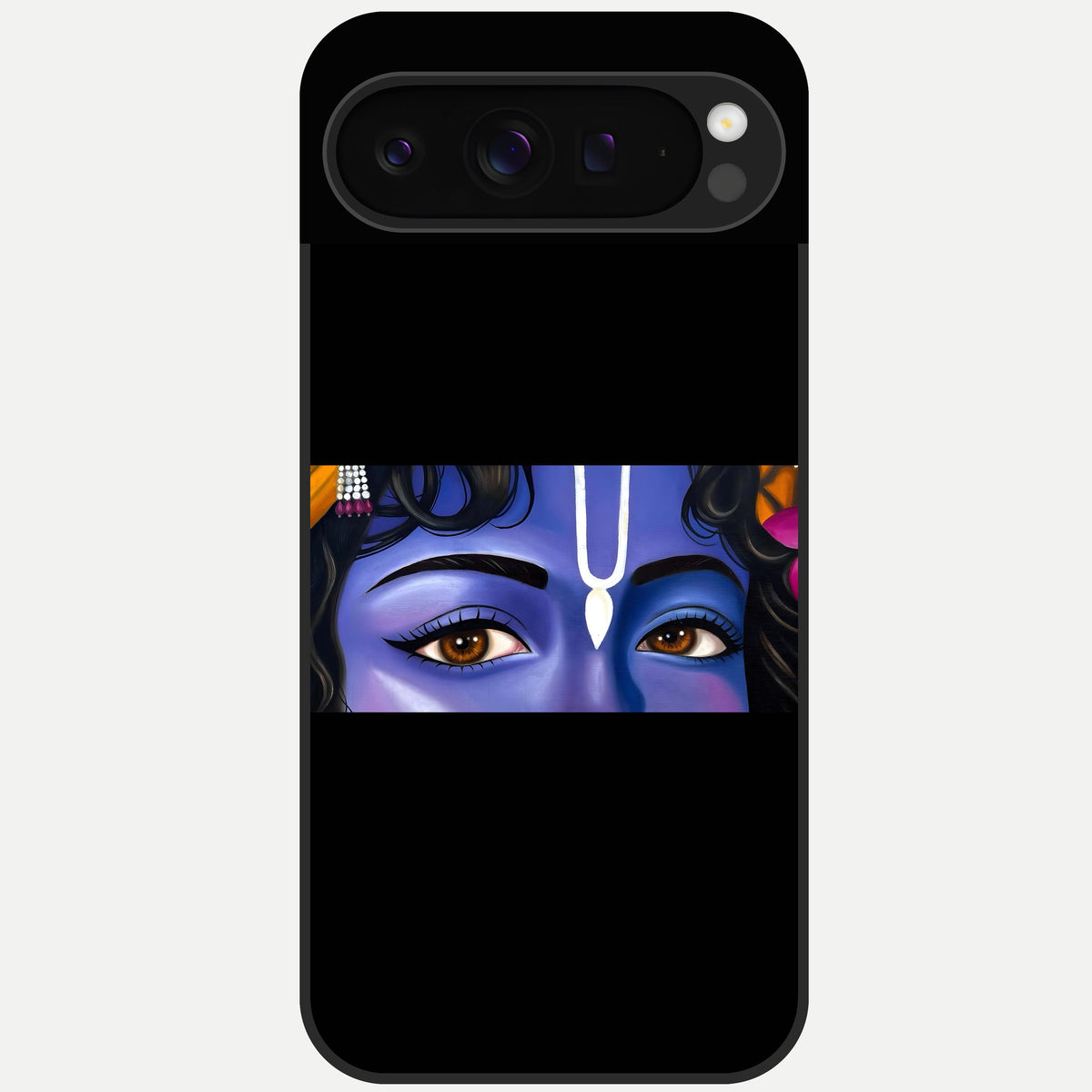 Krishna Eye Glass Case For Google Pixel 9 Pro back cover – full design glossy printed glass finish