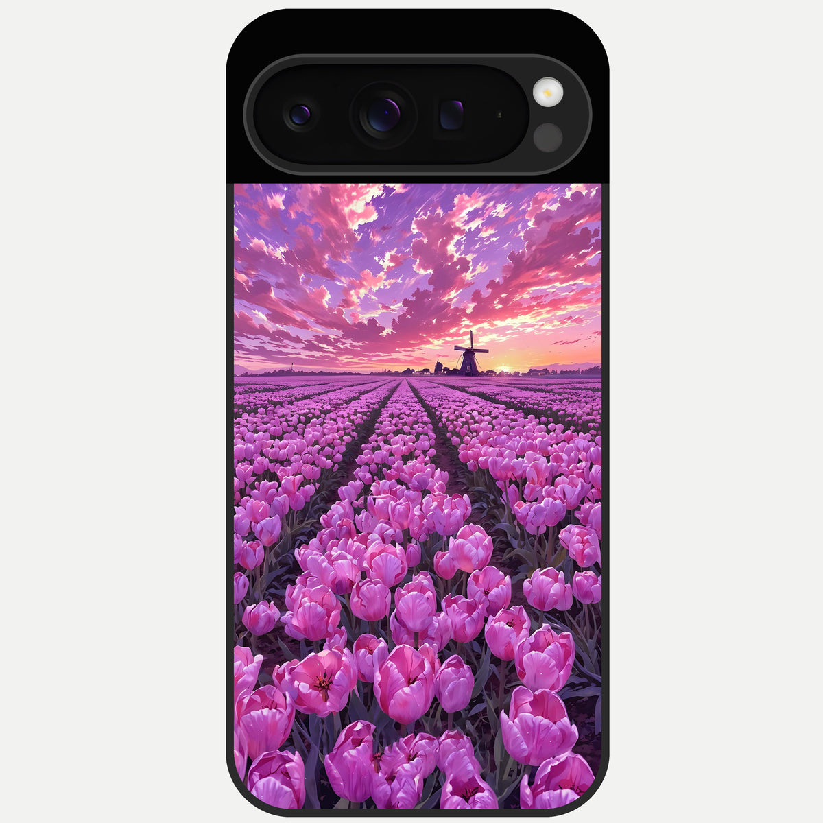  Lavender Dream Skies Glass Case For Google Pixel 9 Pro back cover – full design glossy printed glass finish