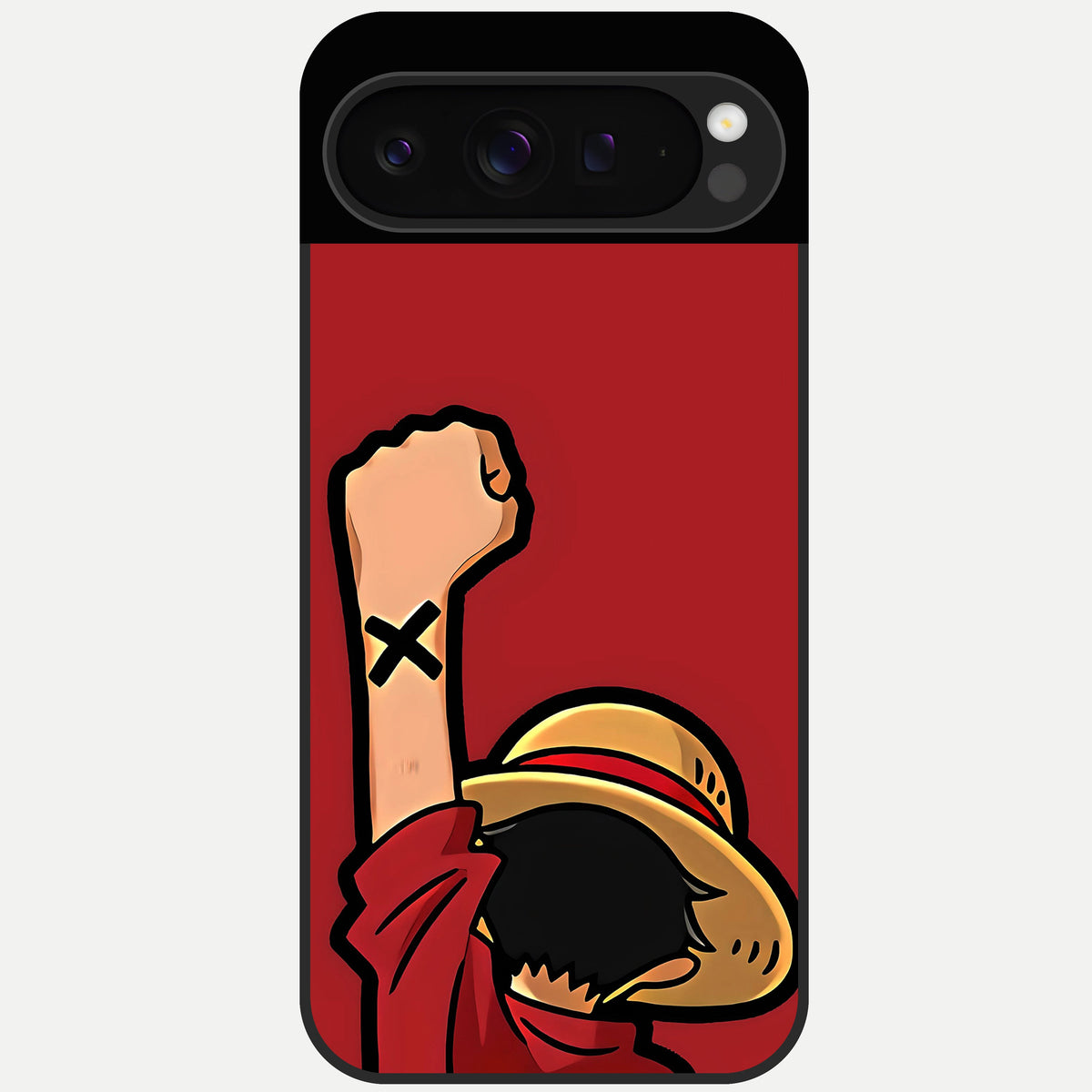  Luffy X Spirit Glass Case For Google Pixel 9 Pro back cover – full design glossy printed glass finish
