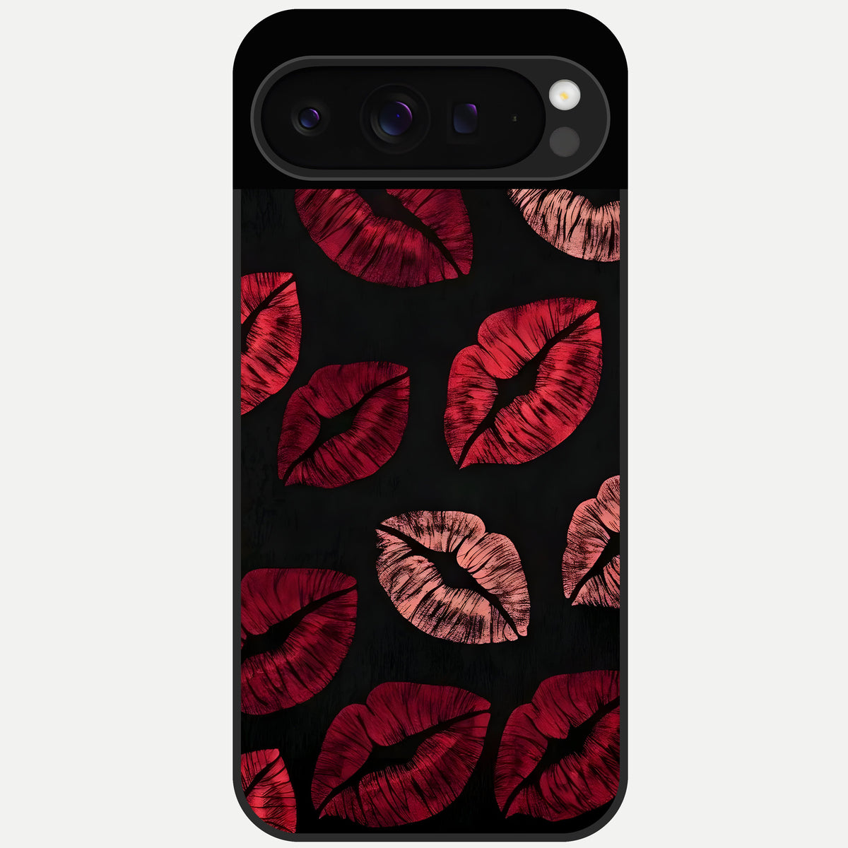  Midnight Kiss Love Glass Case For Google Pixel 9 Pro back cover – full design glossy printed glass finish
