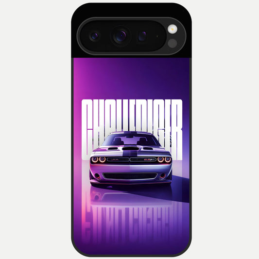  Midnight Muscle Ride Glass Case For Google Pixel 9 Pro back cover – full design glossy printed glass finish