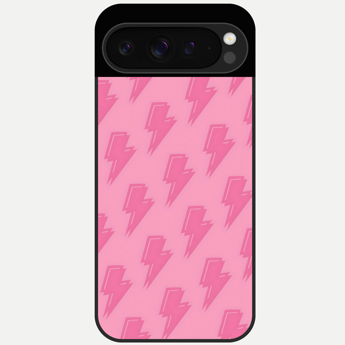  Pink Moo Magic Glass Case For Google Pixel 9 Pro back cover – full design glossy printed glass finish