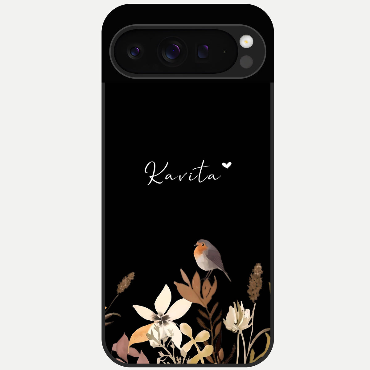  Quiet Garden Tune Custom Name Glass Case For Google Pixel 9 Pro back cover – full design glossy printed glass finish