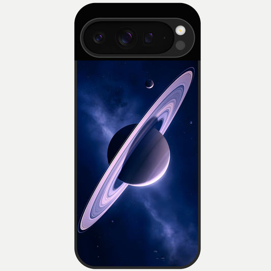  Saturn Ring Mystique Glass Case For Google Pixel 9 Pro back cover – full design glossy printed glass finish