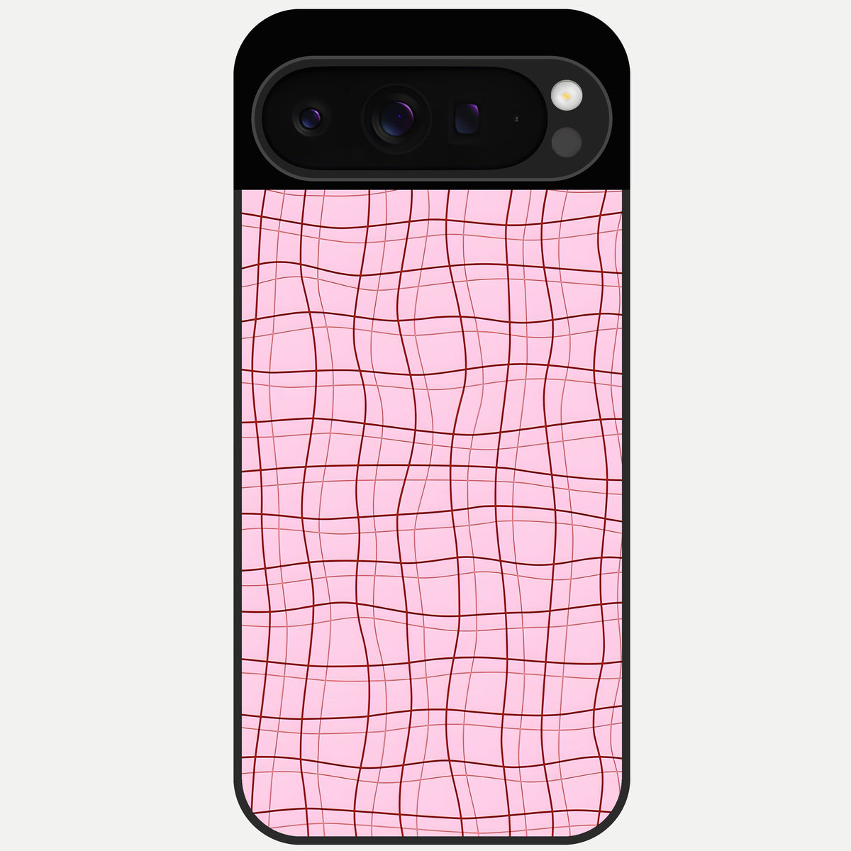  Soft Grid Bliss Glass Case For Google Pixel 9 Pro back cover – full design glossy printed glass finish
