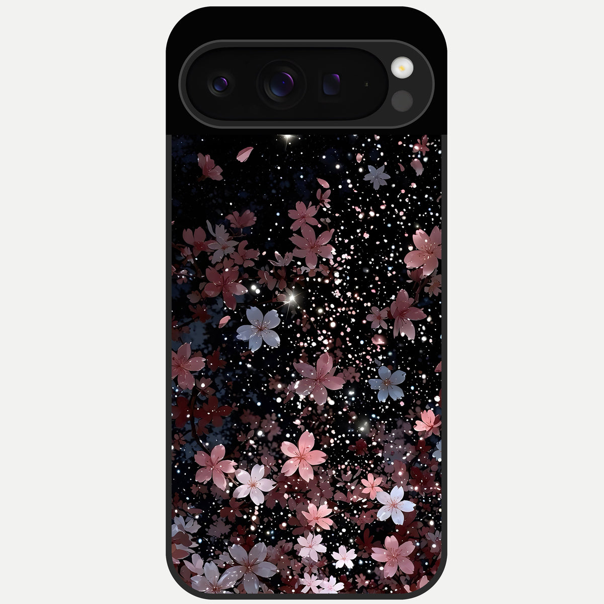  Starlit Flower Dreams Glass Case For Google Pixel 9 Pro back cover – full design glossy printed glass finish