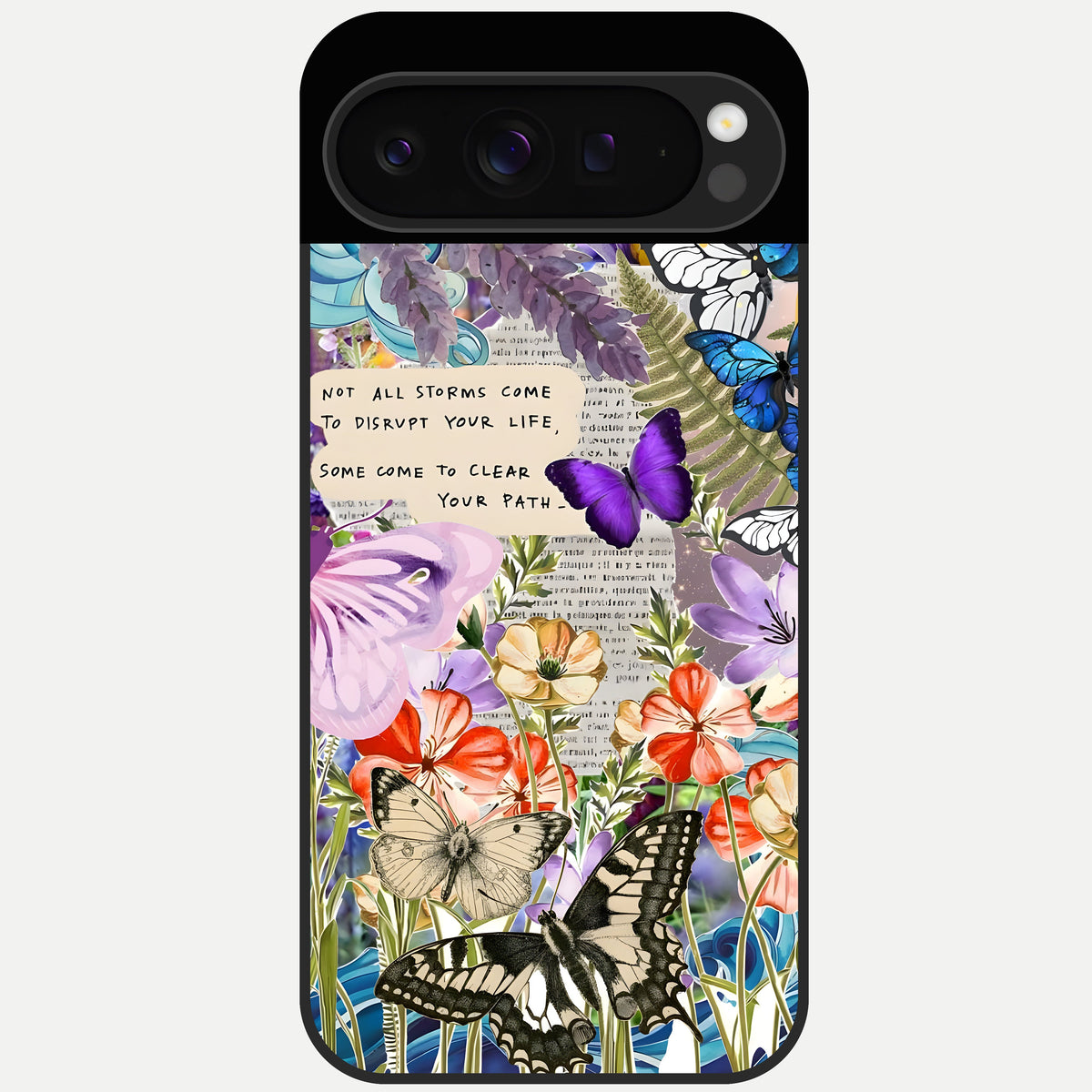  Storm Path Bloom Glass Case For Google Pixel 9 Pro back cover – full design glossy printed glass finish