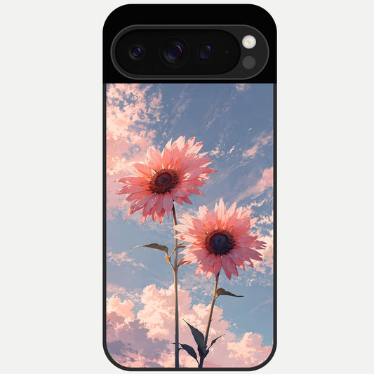  Sun Moon Balance Glass Case For Google Pixel 9 Pro back cover – full design glossy printed glass finish