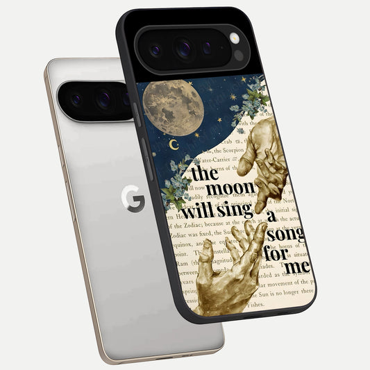  Aesthetic Divine phone case For Google Pixel 9 Pro showing premium glass back cover with detailed artwork