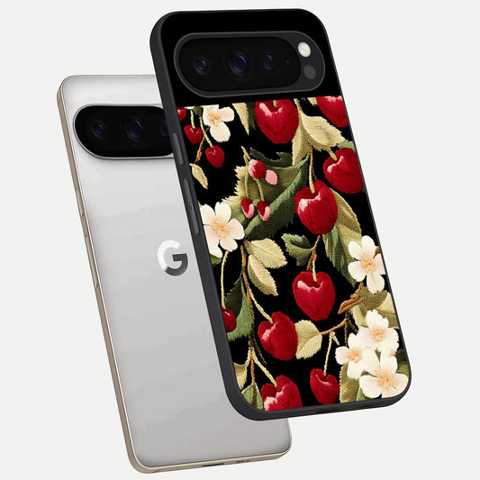 Blooming Spendor Bird phone case For Google Pixel 9 Pro showing premium glass back cover with detailed artwork