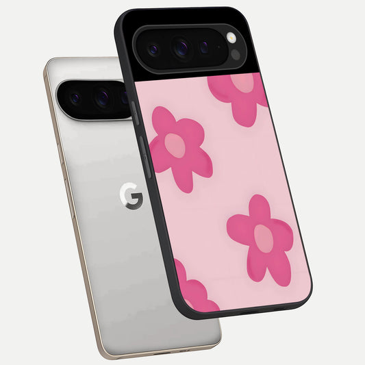  Candy Bloom Dreams phone case For Google Pixel 9 Pro showing premium glass back cover with detailed artwork