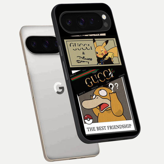  Cartoon Brand Play Mashup phone case For Google Pixel 9 Pro showing premium glass back cover with detailed artwork