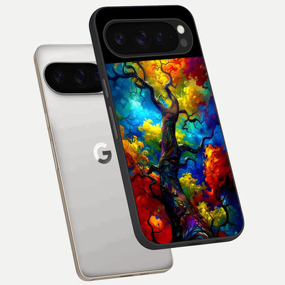  Colorful Soda Bottles phone case For Google Pixel 9 Pro showing premium glass back cover with detailed artwork