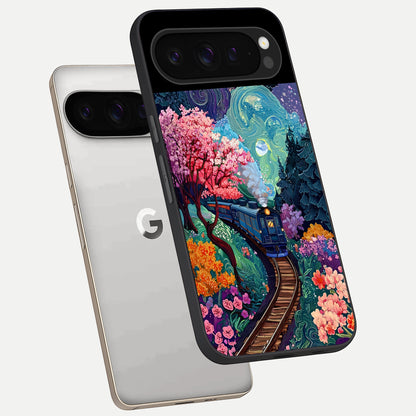  Digital Art phone case For Google Pixel 9 Pro showing premium glass back cover with detailed artwork