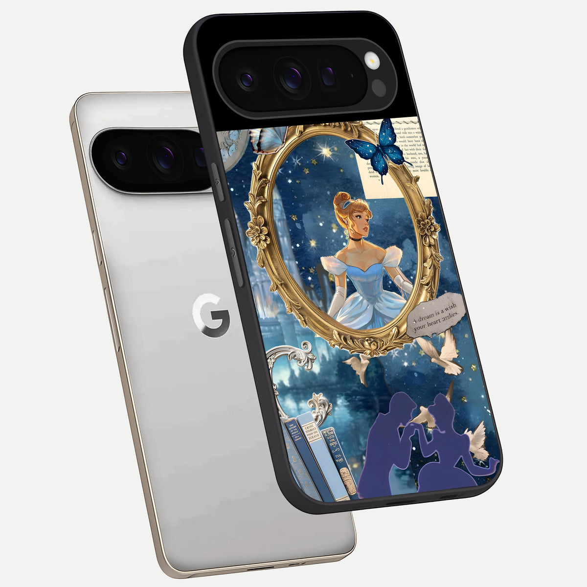  Midnight Queen phone case For Google Pixel 9 Pro showing premium glass back cover with detailed artwork