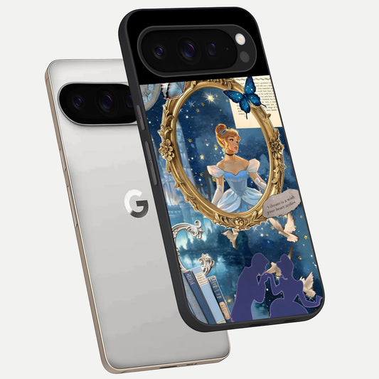  Midnight Queen phone case For Google Pixel 9 Pro showing premium glass back cover with detailed artwork