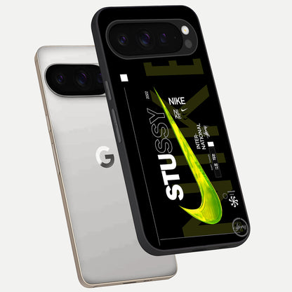  Neon Street Edition phone case For Google Pixel 9 Pro showing premium glass back cover with detailed artwork