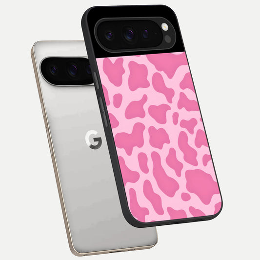  Pinkish Scenery phone case For Google Pixel 9 Pro showing premium glass back cover with detailed artwork