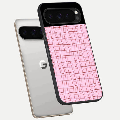  Soft Grid Bliss phone case For Google Pixel 9 Pro showing premium glass back cover with detailed artwork