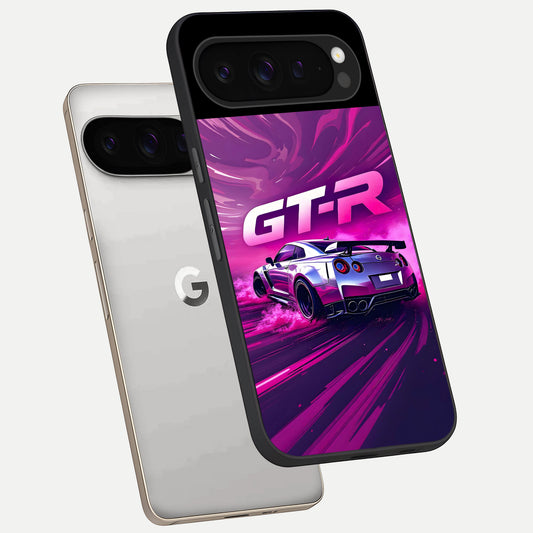  Speed Drift Legend phone case For Google Pixel 9 Pro showing premium glass back cover with detailed artwork