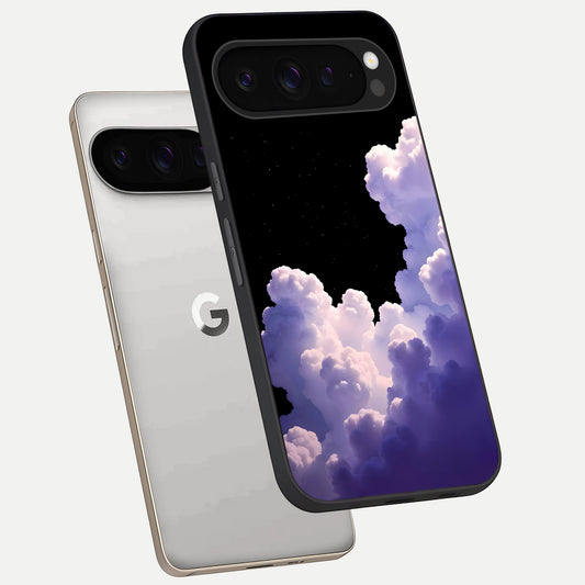  Starlit Night Whispers phone case For Google Pixel 9 Pro showing premium glass back cover with detailed artwork