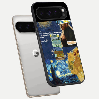  Starry Dream Vision phone case For Google Pixel 9 Pro showing premium glass back cover with detailed artwork