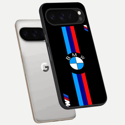  Turbo BMW Beast phone case For Google Pixel 9 Pro showing premium glass back cover with detailed artwork