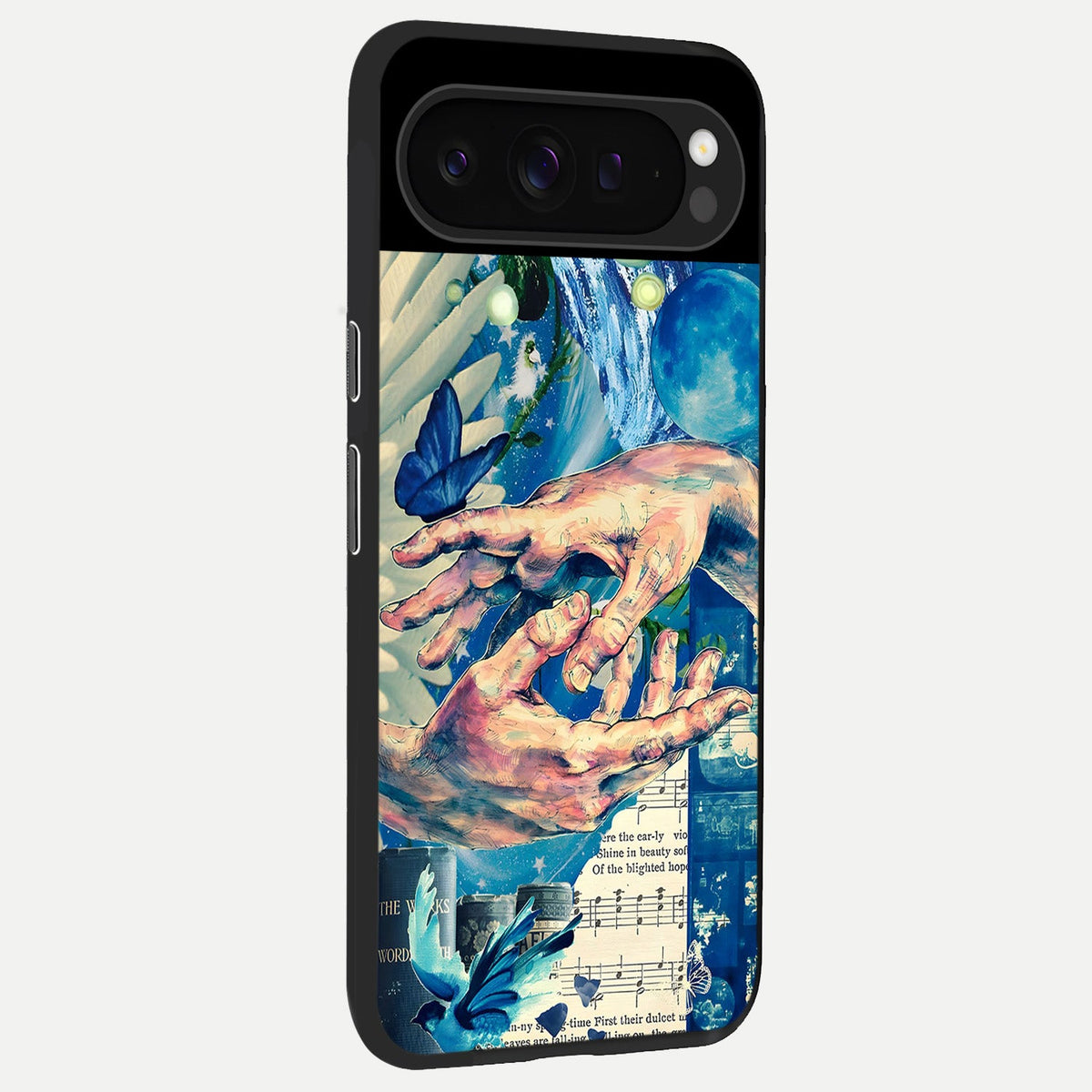  Aesthetic Divider back cover For Google Pixel 9 Pro slim fit glass case with vibrant aesthetic design